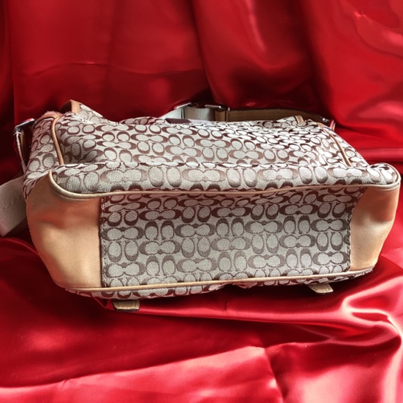 Coach Monogram Crossbody Messenger Style Handbag - Picture 3 of 14